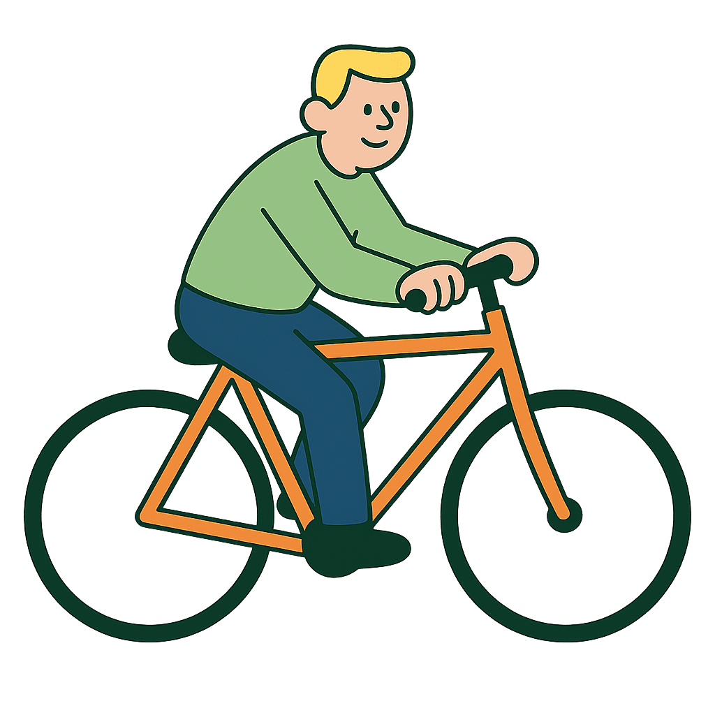 Cyclist riding a bicycle, representing bicycle insurance
